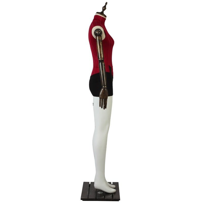 Costume Cosplay Tohsaka Rin Fate Stay Night pour Filles - Chemise Rouge, Jupe, Perruque & Accessoires