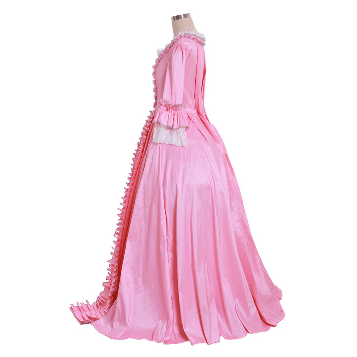 Robe Noble Médiévale Rose Costume Cosplay Élégante Renaissance pour Femmes