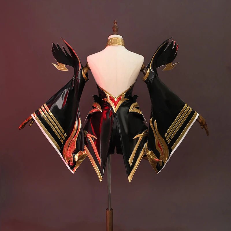 Costume Cosplay Ahri Renard à Neuf Queues LOL pour Femmes