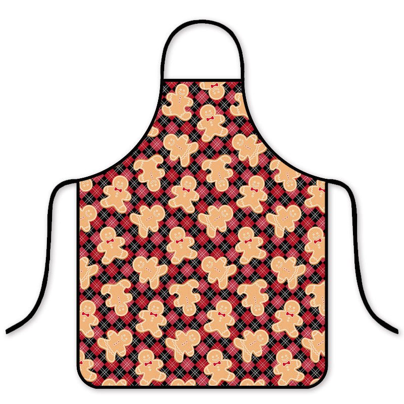 Tablier de Noël imperméable tendance version coréenne pour cuisine à la maison ou restaurant de hot pot