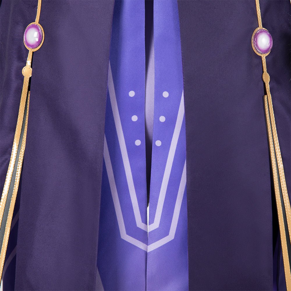 Costume Cosplay Électrisant : Genshin Impact - Mage Scribe de la Foudre