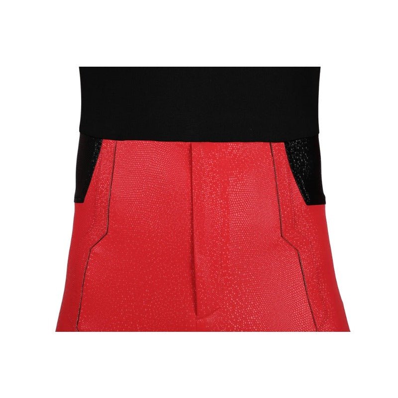 Costume Cosplay Daredevil en Cuir Rouge - Tenue de Combat de Matt Murdock - Ensemble Complet