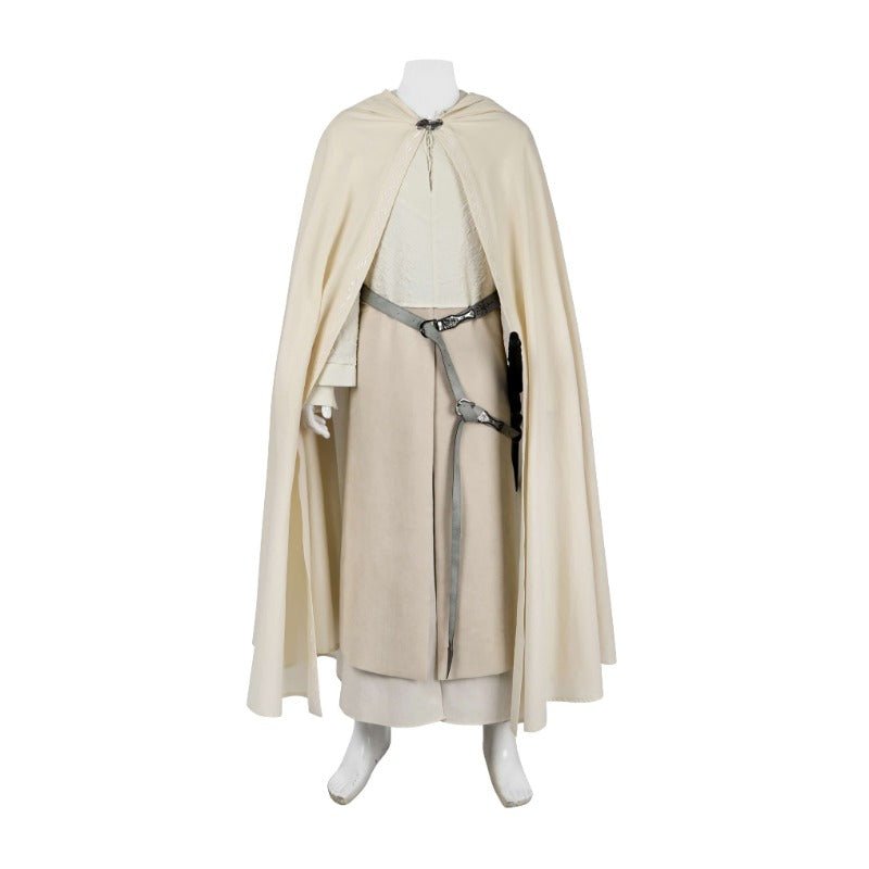 Costume Cosplay Gandalf le Blanc du Seigneur des Anneaux Complet avec Cape et Chaussures