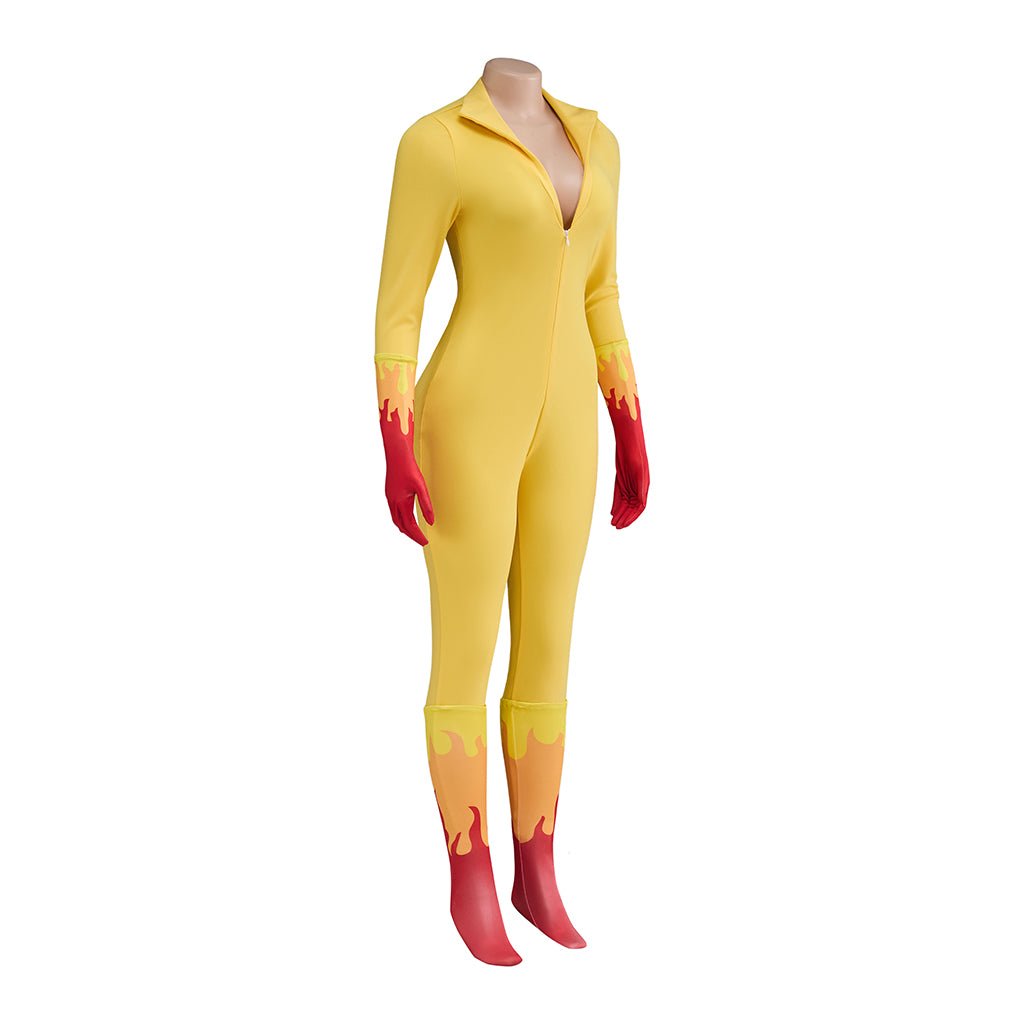 Costume Cosplay Firestar – Combinaison Super-héros Ange des Amis Fantastiques