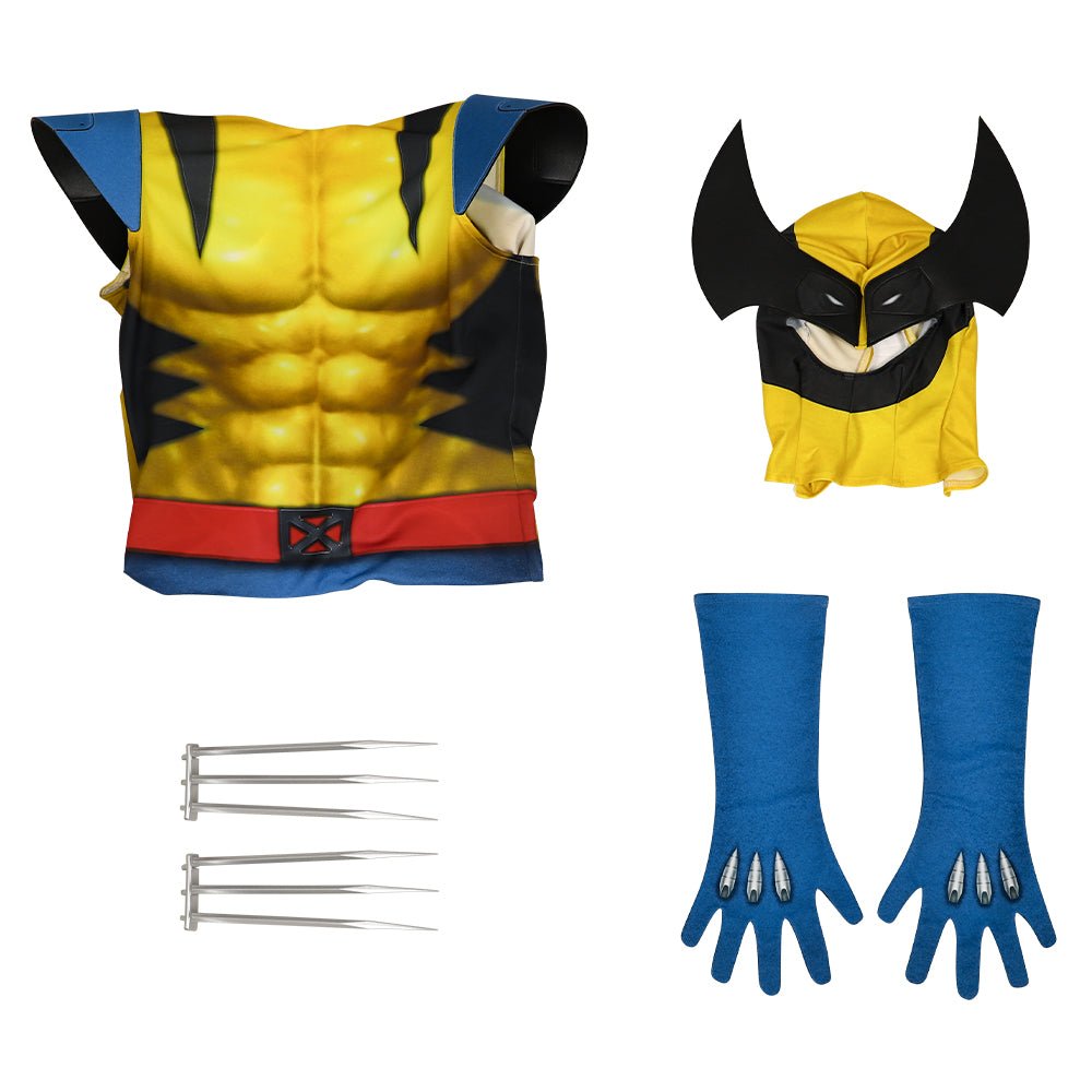 Costume de Cosplay Wolverine X-Men - Combinaison, Masque & Griffes pour Fans de Super-héros