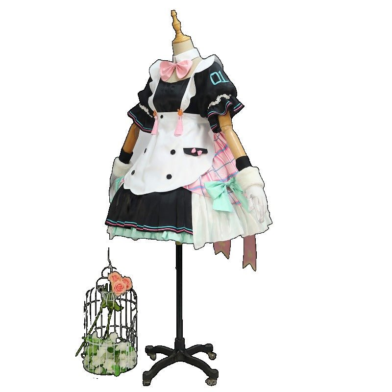 Costume Cosplay Magical Mirai 2021 Trèfle Lapin Miku avec Bottes - Tenue Hatsune Miku