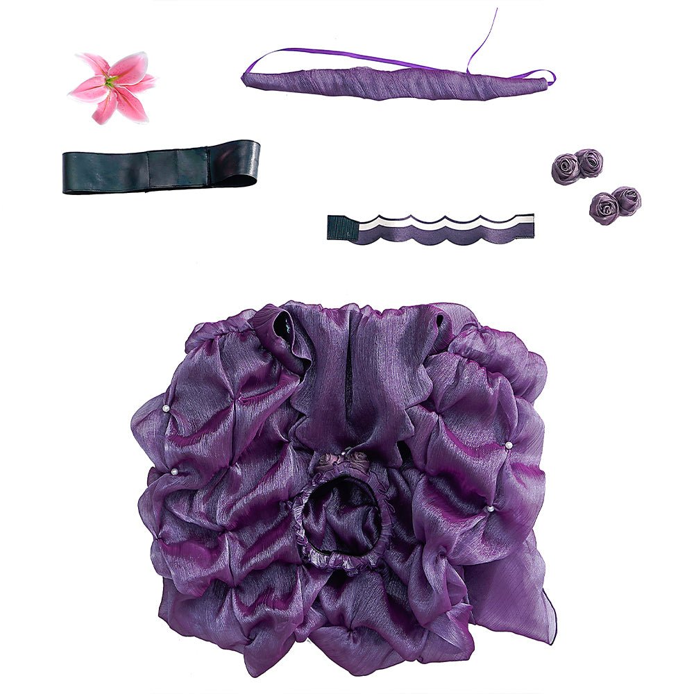 Élégance Florale – Costume Cosplay Rei Ayanami Inspiré par Neon Genesis Evangelion