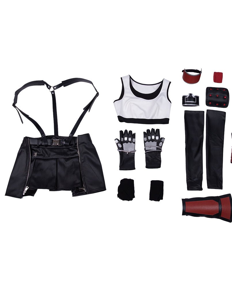 Costume Cosplay Tifa Nouvelle Version Final Fantasy VII Remake - Tenue de Jeu de Haute Qualité