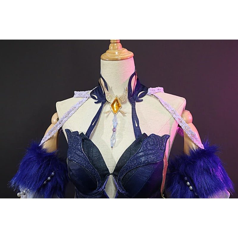 Costume Cosplay Genshin Ningguang Robe de Soirée Orchidée pour Événements et Roleplay