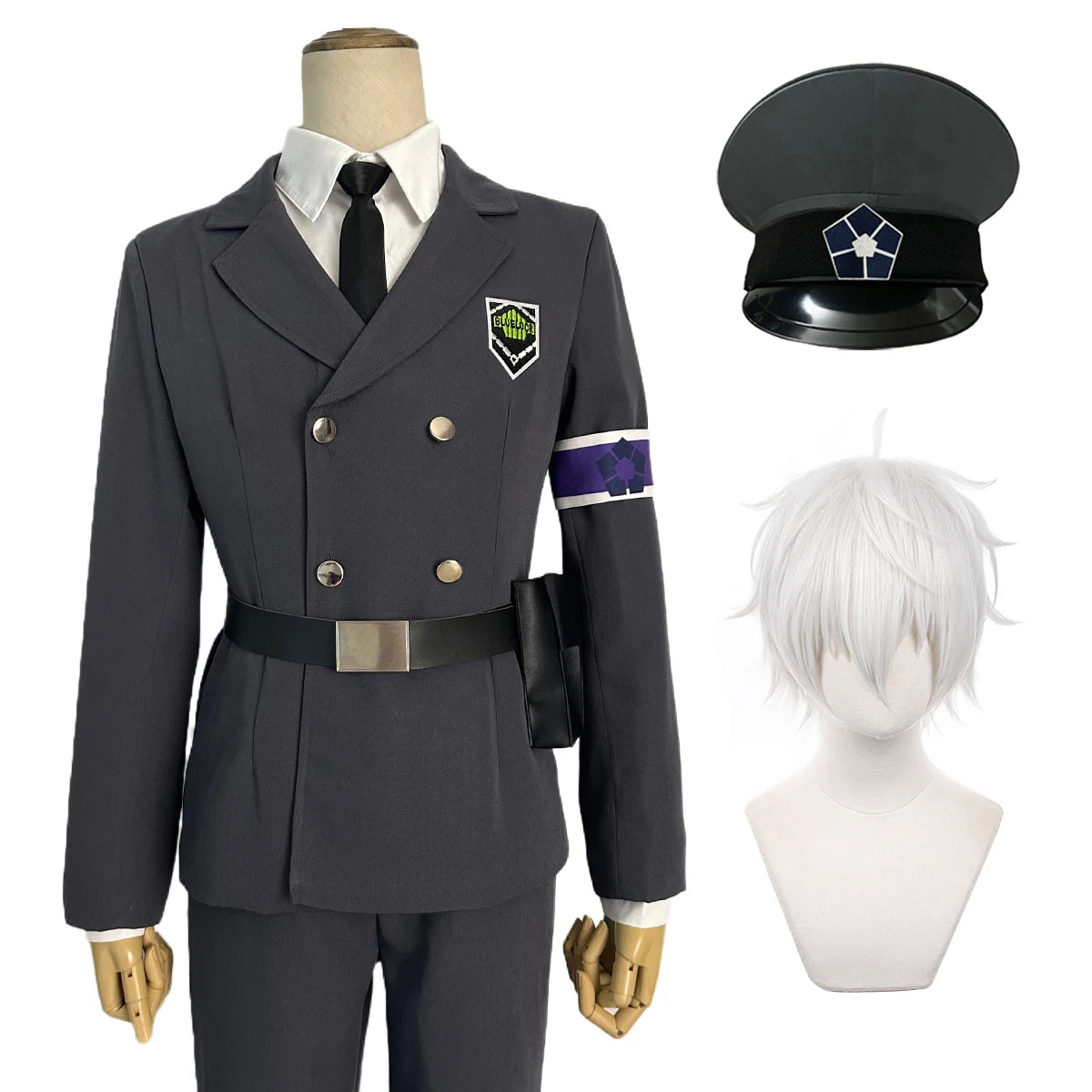 Costume Cosplay Gardiens de l'Exposition Blue Lock Rin Itoshi Isagi Bachira Nagi Chigiri Reo Barou Kunigami avec Perruque et Filet Rose