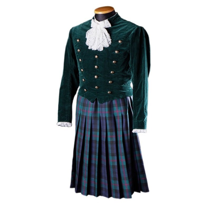Costume sur Mesure Kilt Écossais Médiéval pour Hommes - Style Géorgien | Cosplay Victorien
