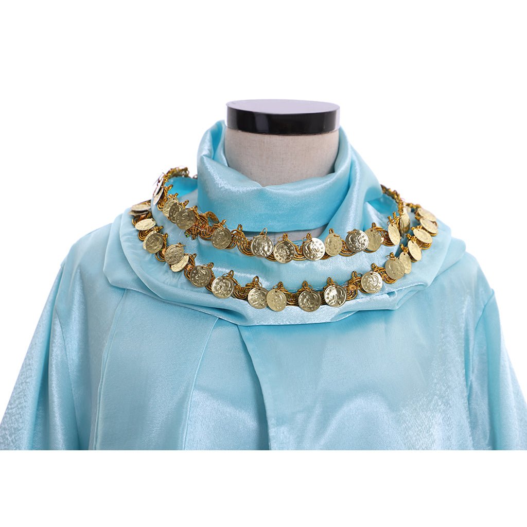 Costume Cosplay Princesse Jasmine avec Cape | Tenue Disney Aladdin pour Halloween et Fêtes à Thème