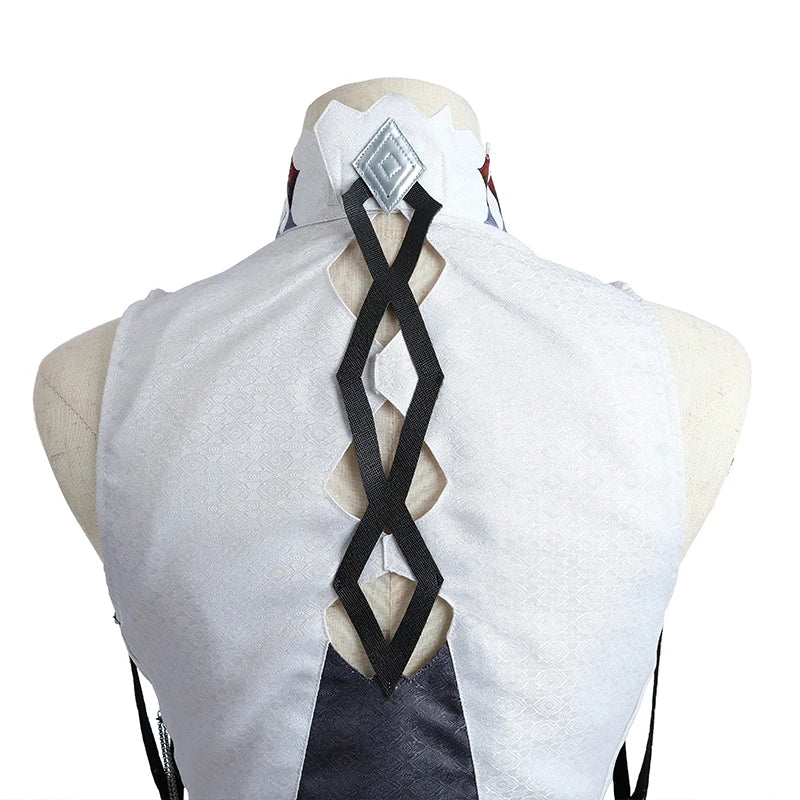 Costume Cosplay Arlecchino Genshin Impact Fatui Servante Snezhnaya Arlecchino Le Valet Costume Halloween Uniforme Homme