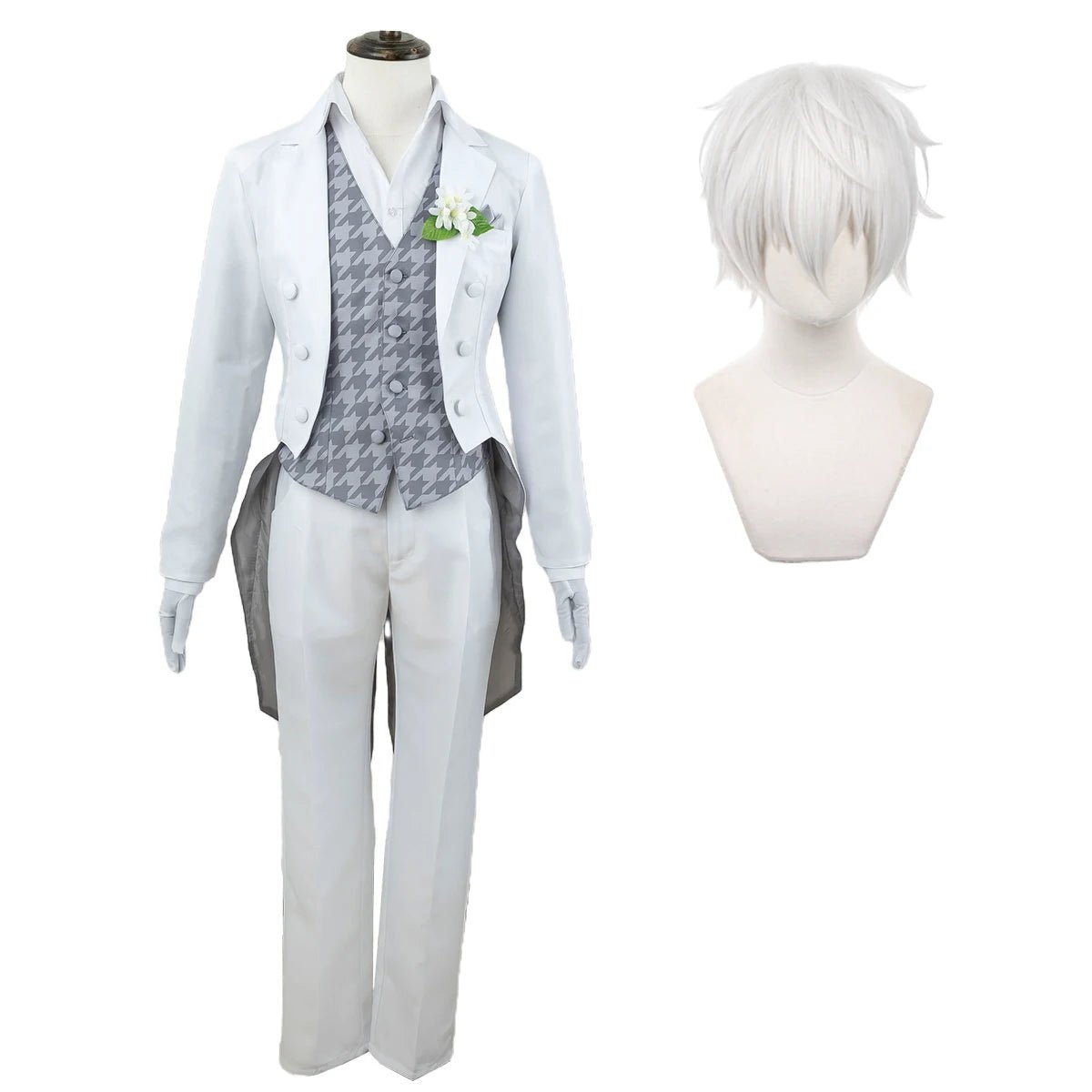 Costume Cosplay Nagi de Blue Lock avec Perruque et Tuxedo