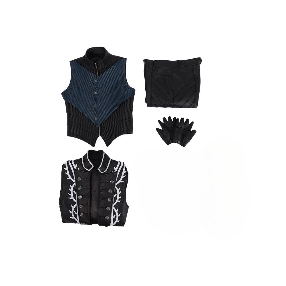 Costume Cosplay Vergil Devil May Cry 5 - Tenue de Jeu de Haute Qualité