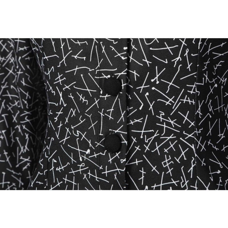 Robe Cosplay Wednesday Addams Noir Gothique pour Femmes - Costume Une Pièce