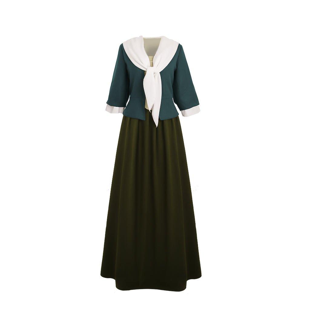 Robe Cosplay Claire Fraser Outlander | Costume Highland Colonial Belle du Sud pour Halloween