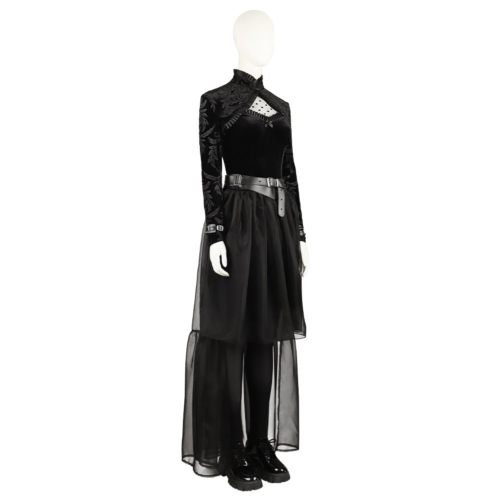 Costume Cosplay Lisa Frankenstein 2024 - Tenue Noire de Film pour Halloween et Événements
