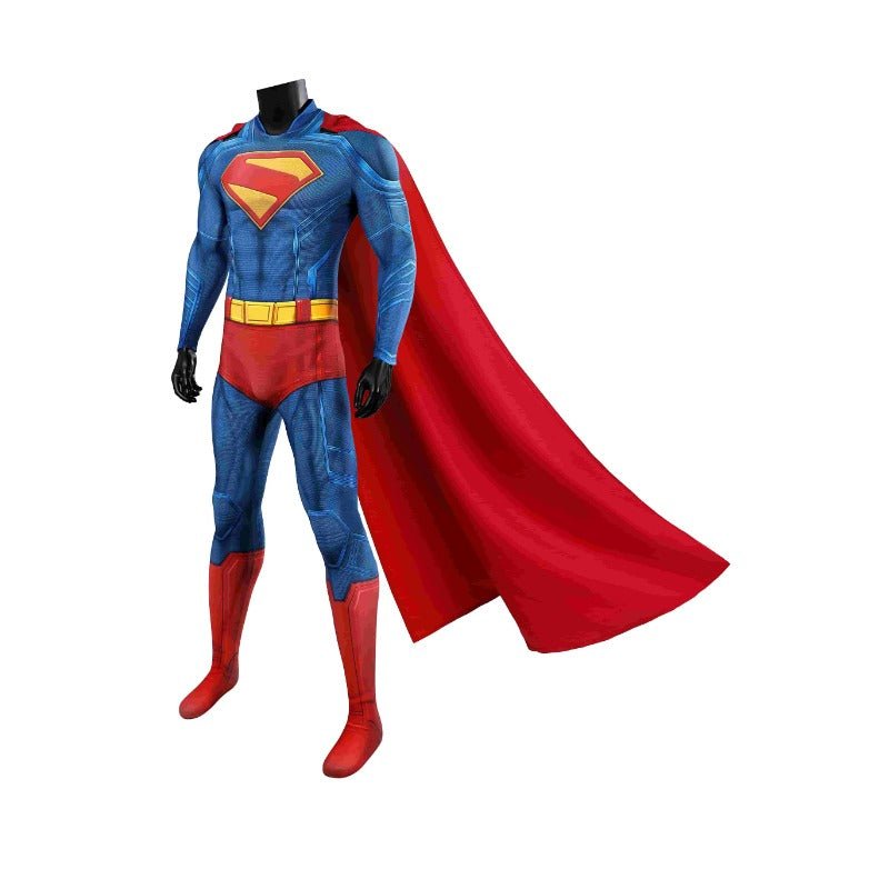 Costume Cosplay Superman Legacy Clark Kent - Combinaison Héros avec Cape pour Halloween et Événements Cosplay