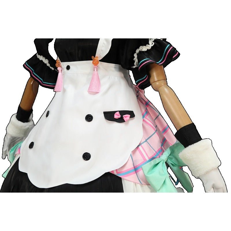 Costume Cosplay Magical Mirai 2021 Trèfle Lapin Miku avec Bottes - Tenue Hatsune Miku