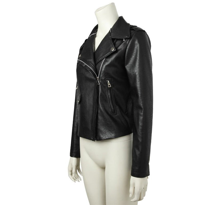 Veste Cosplay Jessica Jones - Costume Personnalisé en Cuir Noir pour Halloween et Fans de Série TV