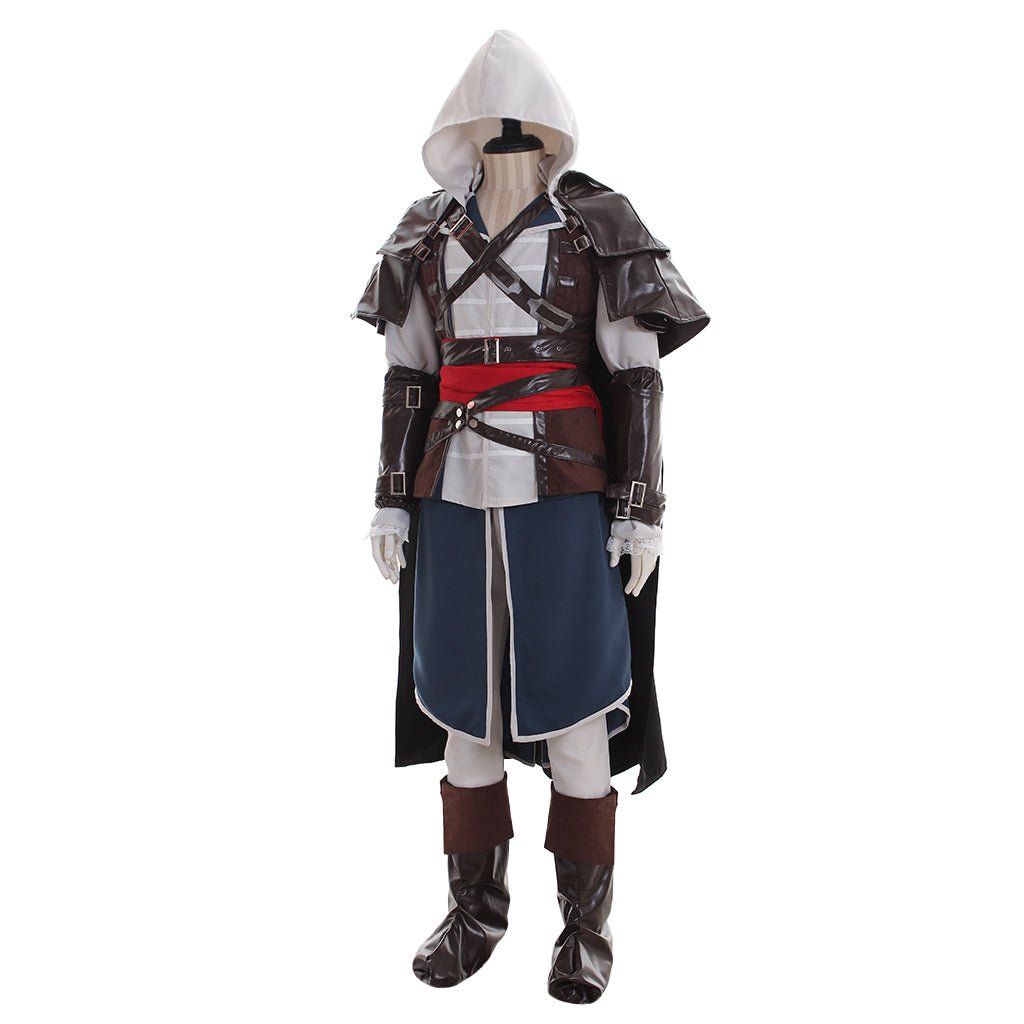 Costume Complet Edward Kenway avec Chaussures - Tenue d'Assassin’s Creed Black Flag pour Adultes