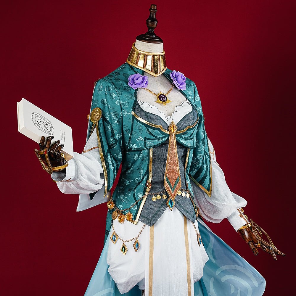 Costume Cosplay Lisa Yae Fleur Cachée Genshin Impact - Tenue Élégante Inspirée de l'Anime pour Femmes