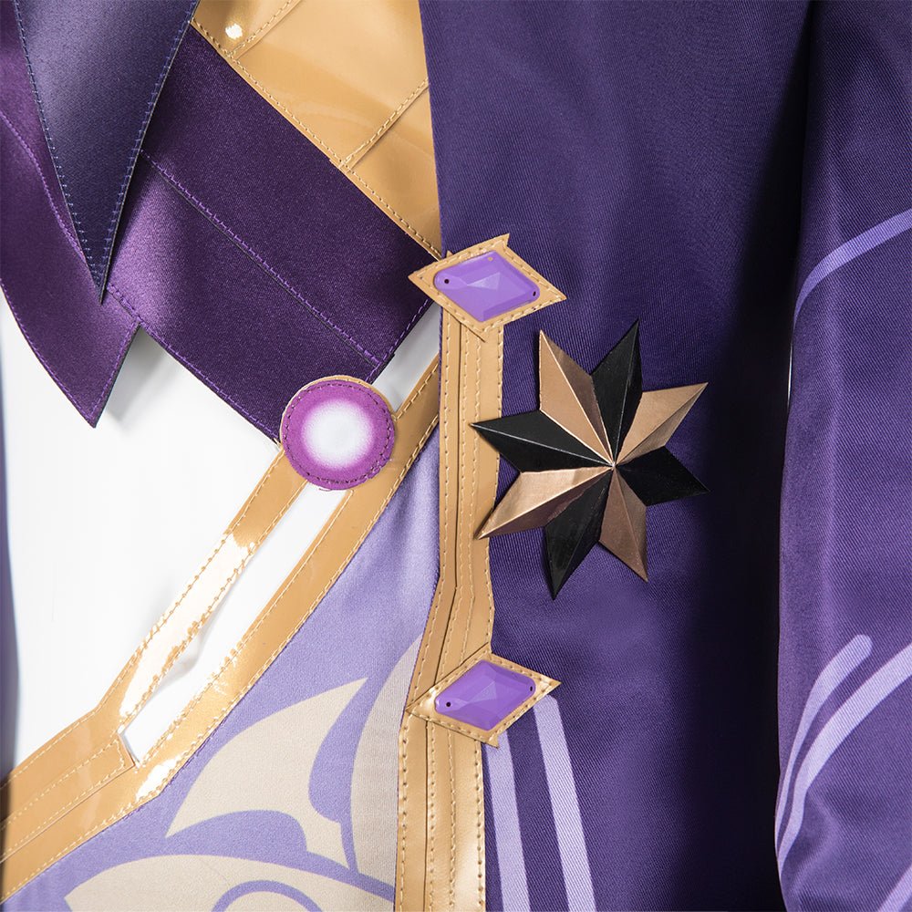 Costume Cosplay Électrisant : Genshin Impact - Mage Scribe de la Foudre