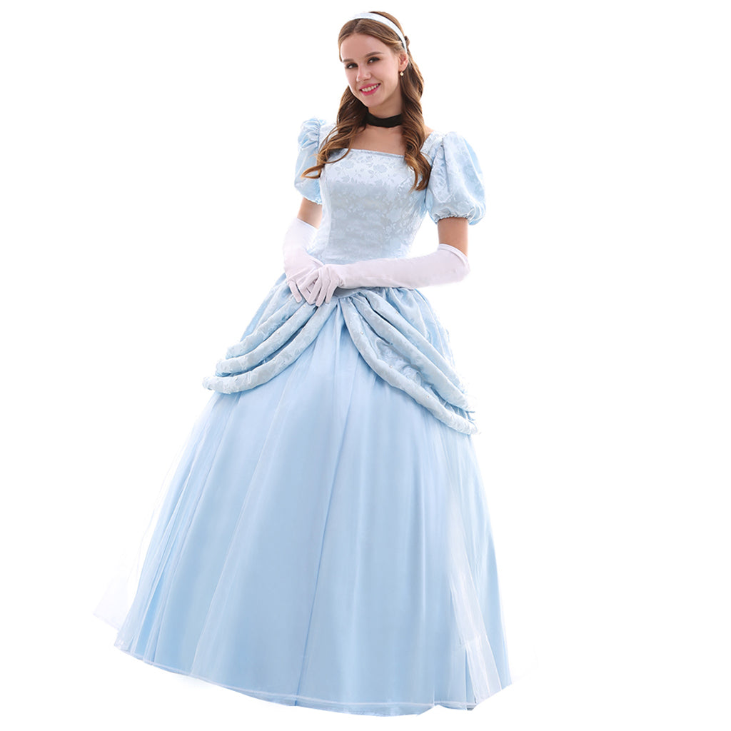 Série de Costumes Cosplay Disney Cinderella: Princesse, Prince, Belle-mère et Domestique