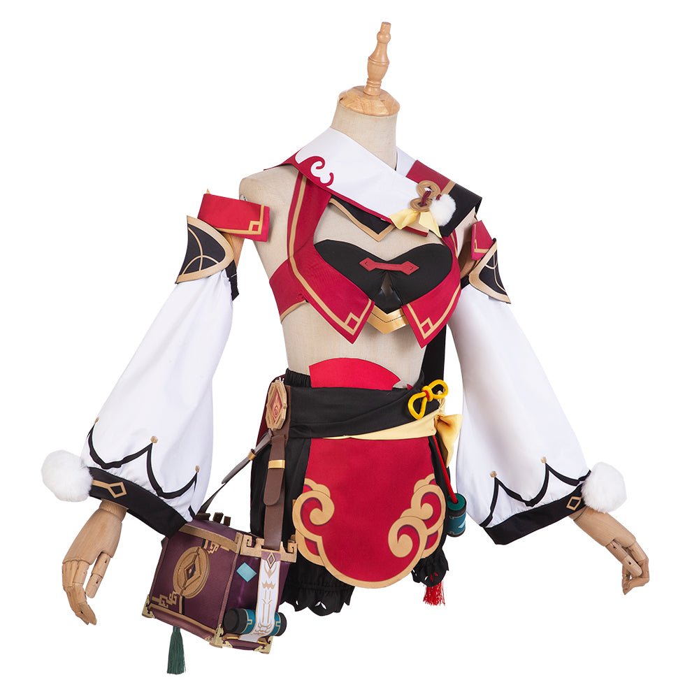 Costume Cosplay Genshin Impact Yanfei - Tenue Premium Inspirée du Jeu pour Fans d'Anime
