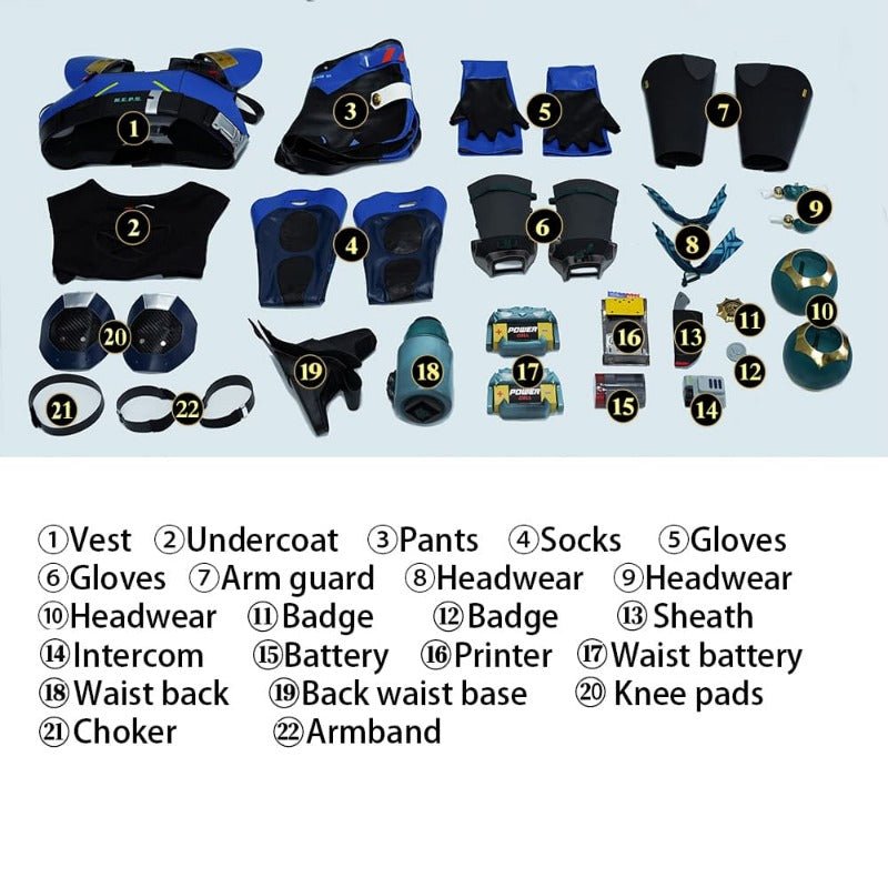 Costume Cosplay Zenless Zone Zero Qing Yi - Veste, Shorts et Accessoires Ensemble Femme pour Halloween