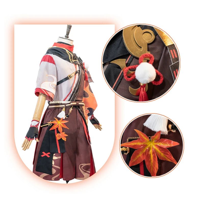 Costume Cosplay Kaedehara Kazuha Genshin Impact Kiryu Kazuha - Ensemble Complet pour Hommes