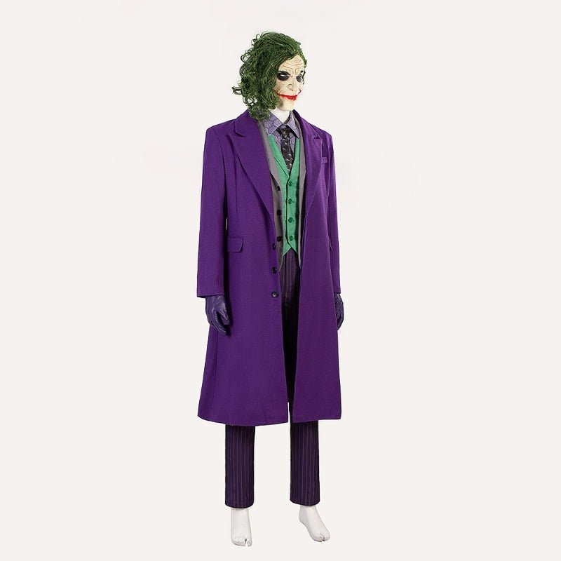 Costume Cosplay Joker de Batman: The Dark Knight - Veste, Pantalon, Masque - Lot Halloween