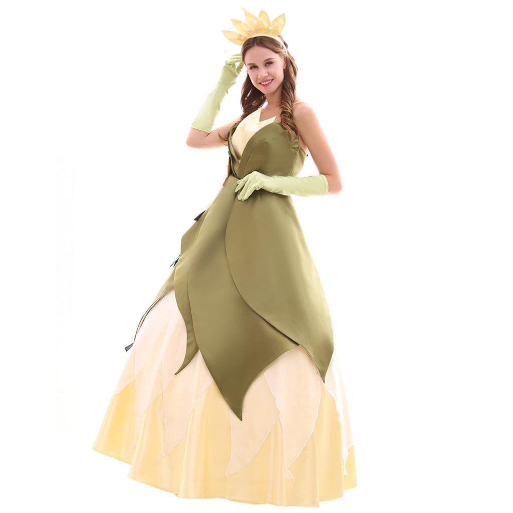 Costume Cosplay Princesse Tiana Series | Robes Élégantes pour Cosplay, Fêtes et Halloween