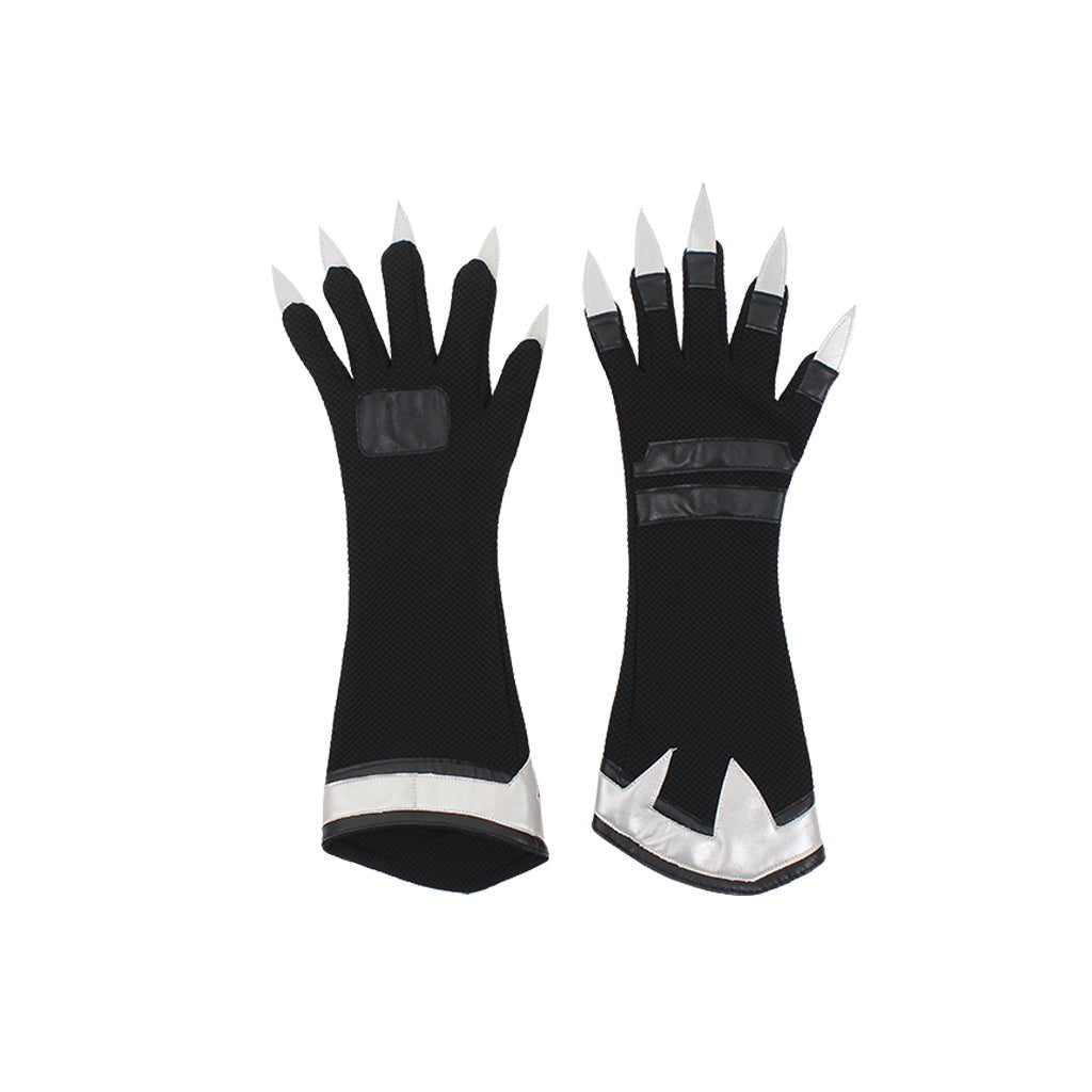 Costume Cosplay Panthère Noire Combinaison Bottes Gants Masque Ensemble pour Hommes