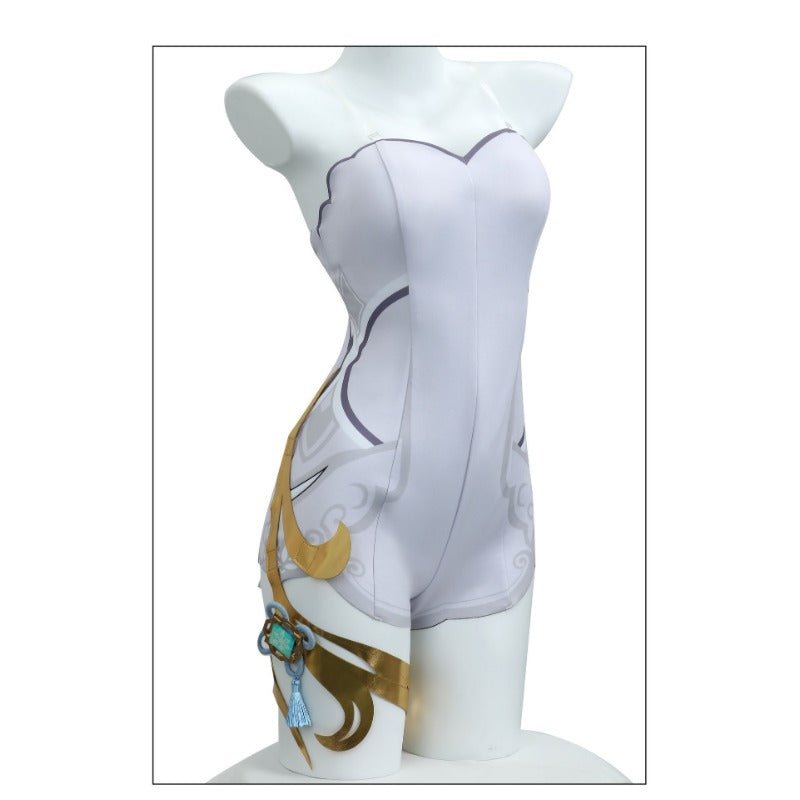 Costume Cosplay Genshin Impact Shenhe Fleur Froide, Rosée Cachée – Élégante Tenue LNY