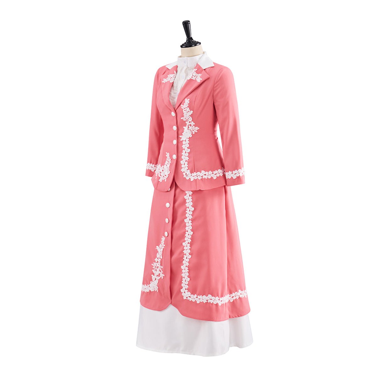 Costume Cosplay Edward Rose - Ensemble Robe Cosplay, Élégante Jupe Rose