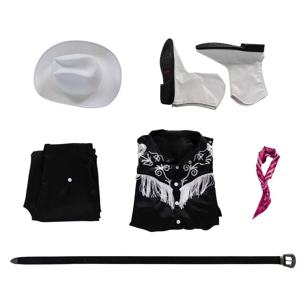 Costume Cosplay Femme B Ken Carnaval Halloween 2023 avec Chapeau et Ceinture