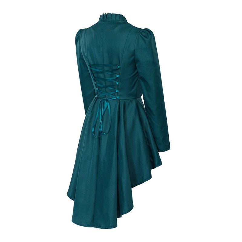 Robe Cocktail Gothique Médiévale Vintage – Costume Cosplay Femme à Manches Longues