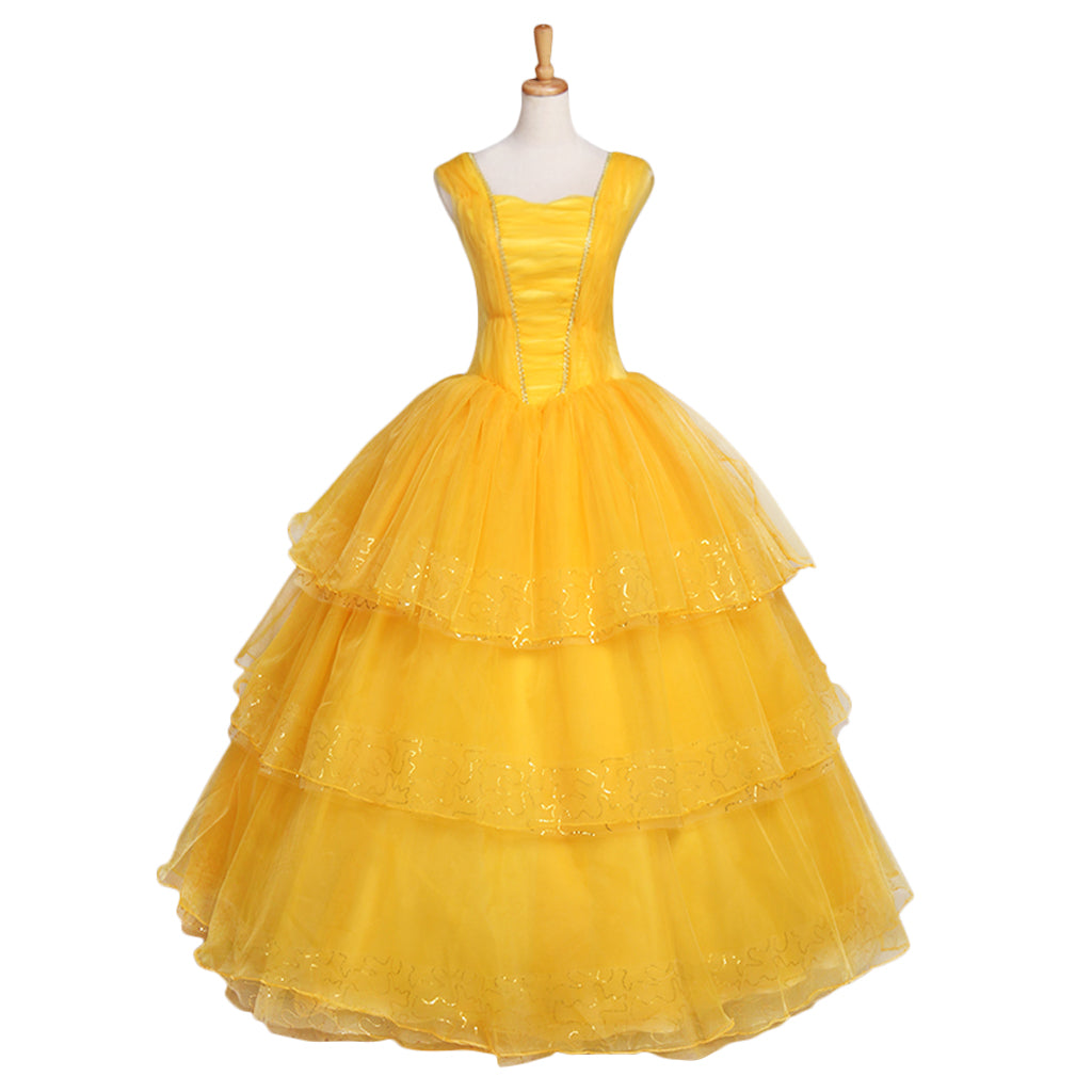 Costume Cosplay Belle - La Belle et la Bête | Robe Princesse Disney pour Halloween et Événements
