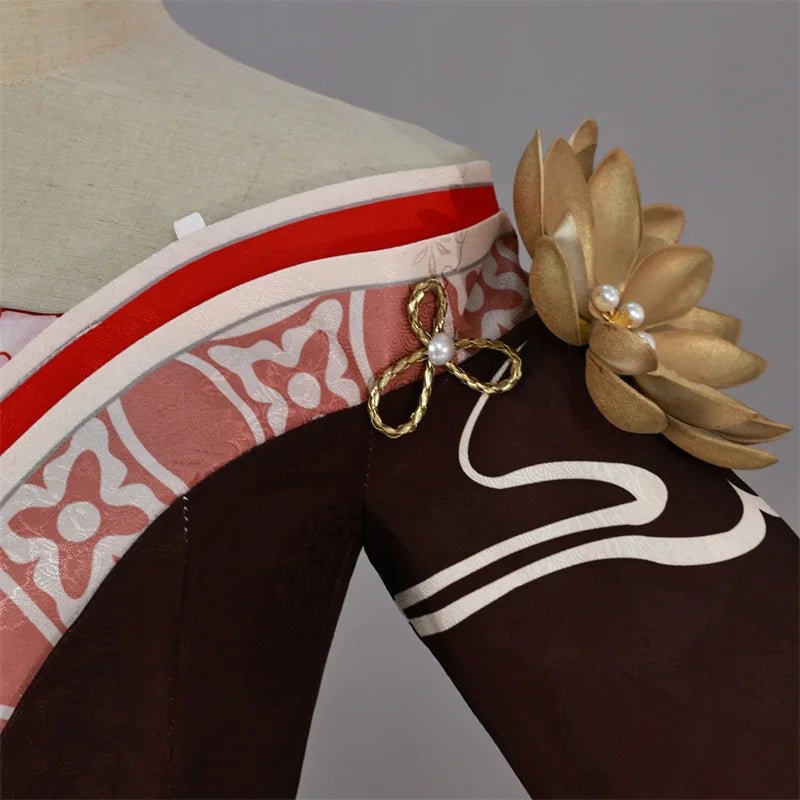 Costume Cosplay Honkai Star Rail Fugue Tingyun Style Ancien avec Queues de Renard pour Femmes