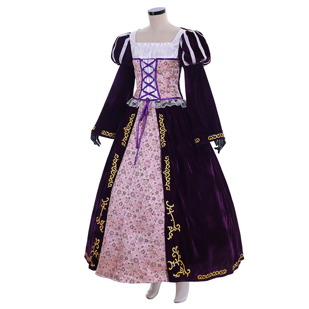 Série de Costumes Cosplay Disney Tangled | Rapunzel, Naveen, Mère Gothel & Plus