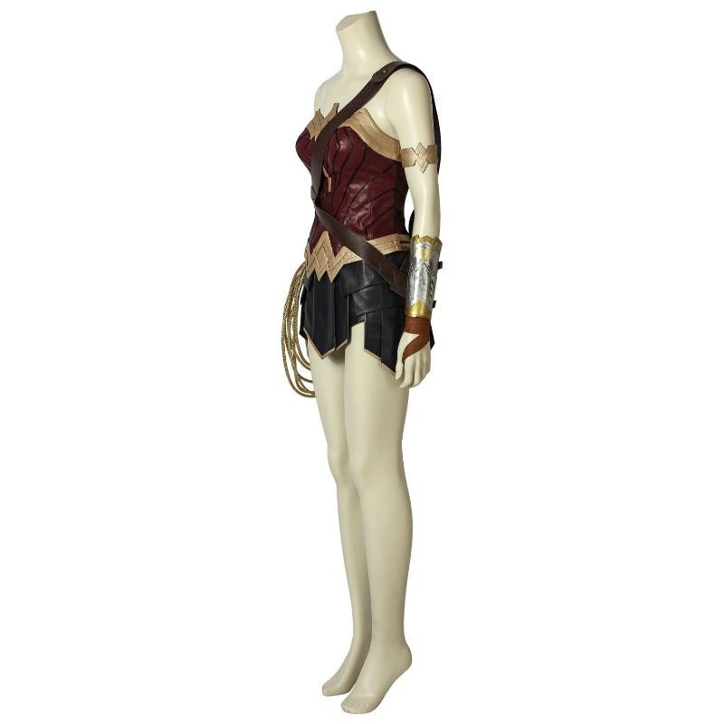 Costume Cosplay Diana Prince WW Classique avec Bottes - Tenue Inspirée du Film