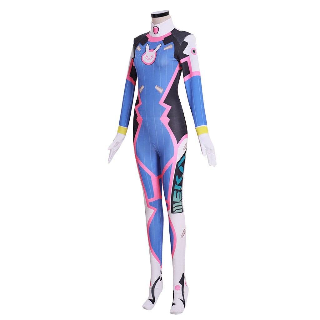Costume Cosplay D.Va Overwatch Combinaison Zentai pour Gamers et Fans de Cosplay