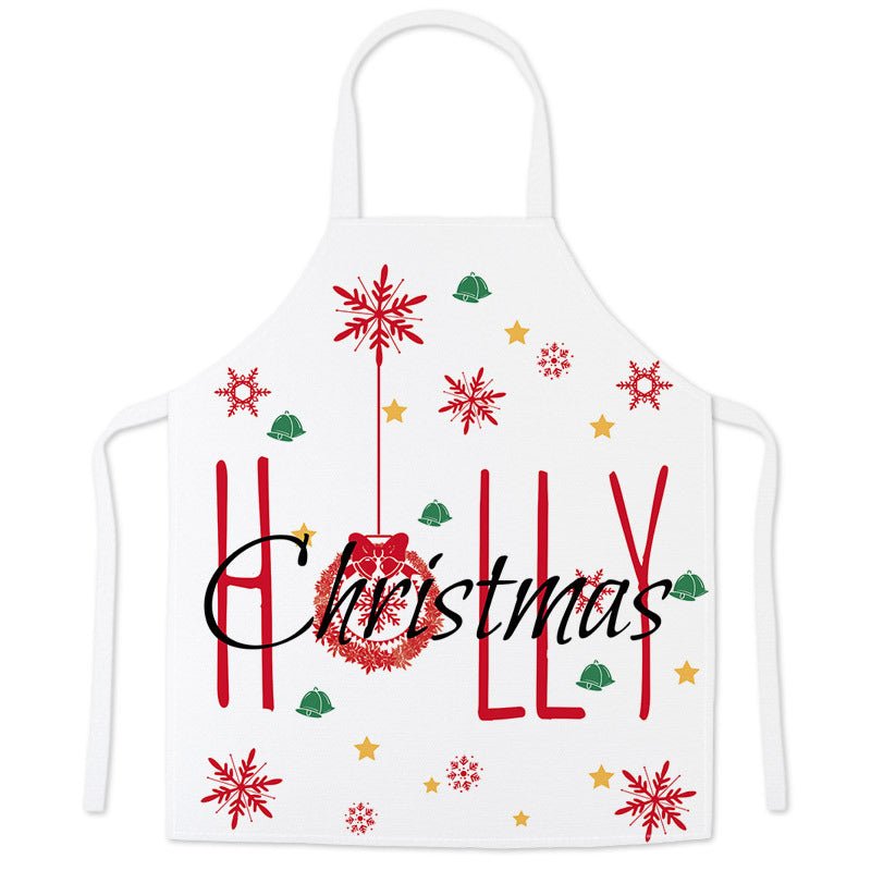 Tablier de Noël festif Santa Claus, cadeau de Noël pour adultes et enfants, blouse parent-enfant