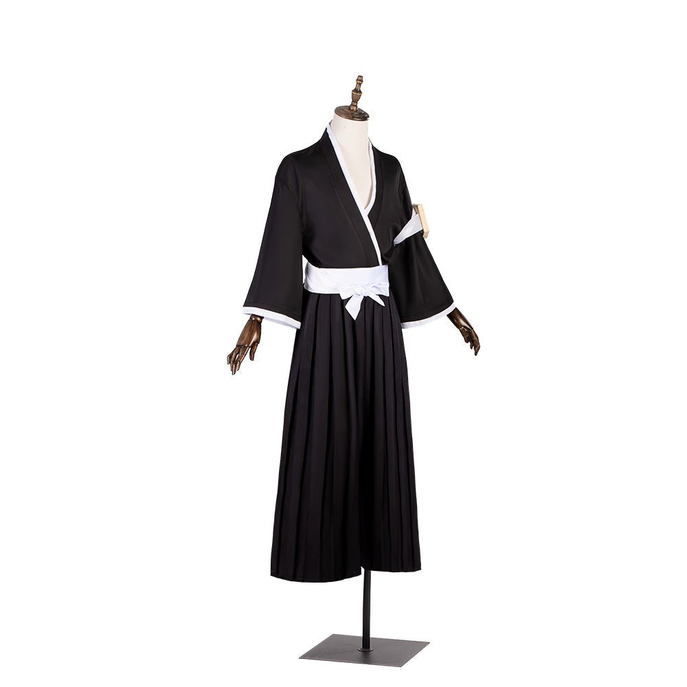 Costume Cosplay Ichigo Kurosaki de Bleach avec Kimono Samurai pour Halloween et Événements Anime
