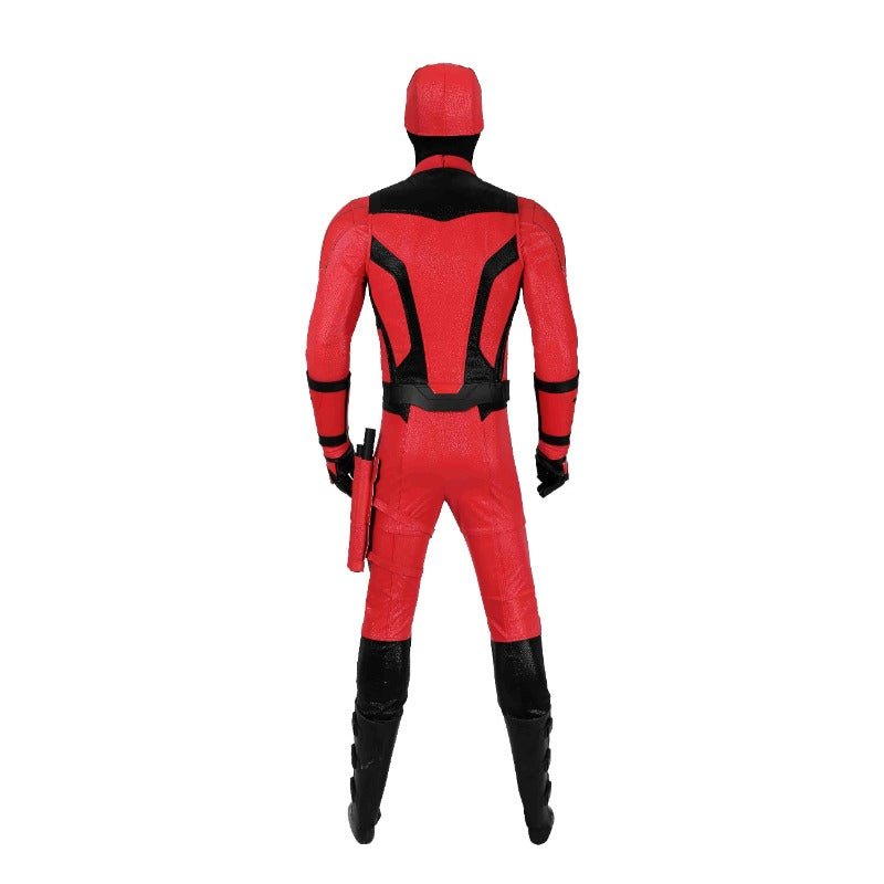 Costume Cosplay Daredevil en Cuir Rouge - Tenue de Combat de Matt Murdock - Ensemble Complet