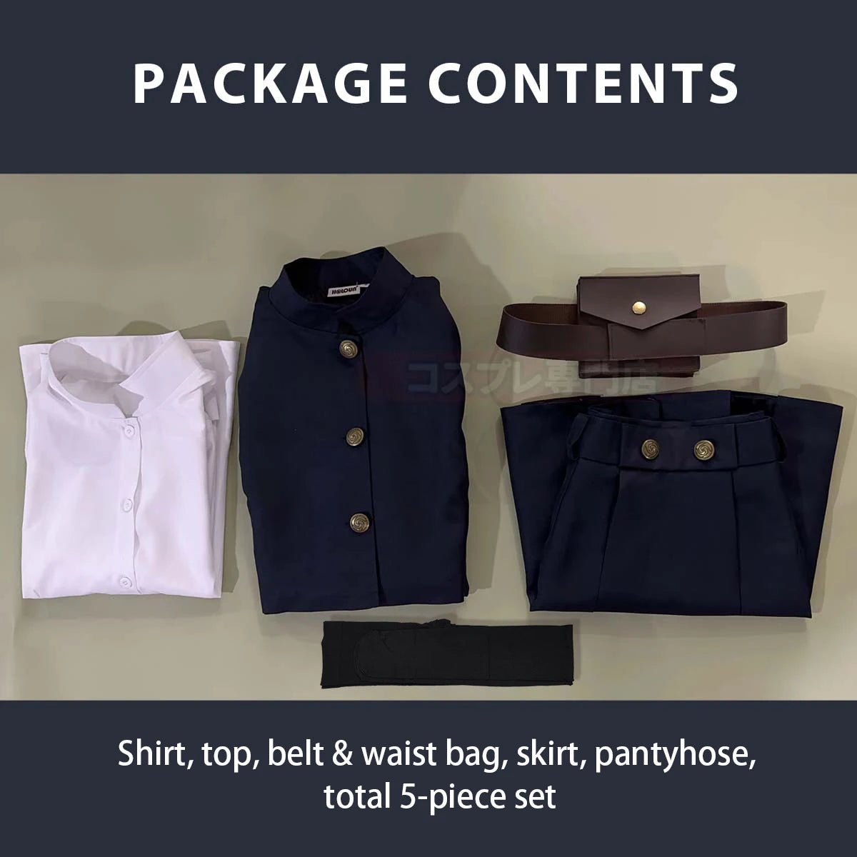 Costume Cosplay Jujutsu Kaisen Nobara Kugisaki Perruque Veste Jupe Rose Net Synthétique Halloween Noël