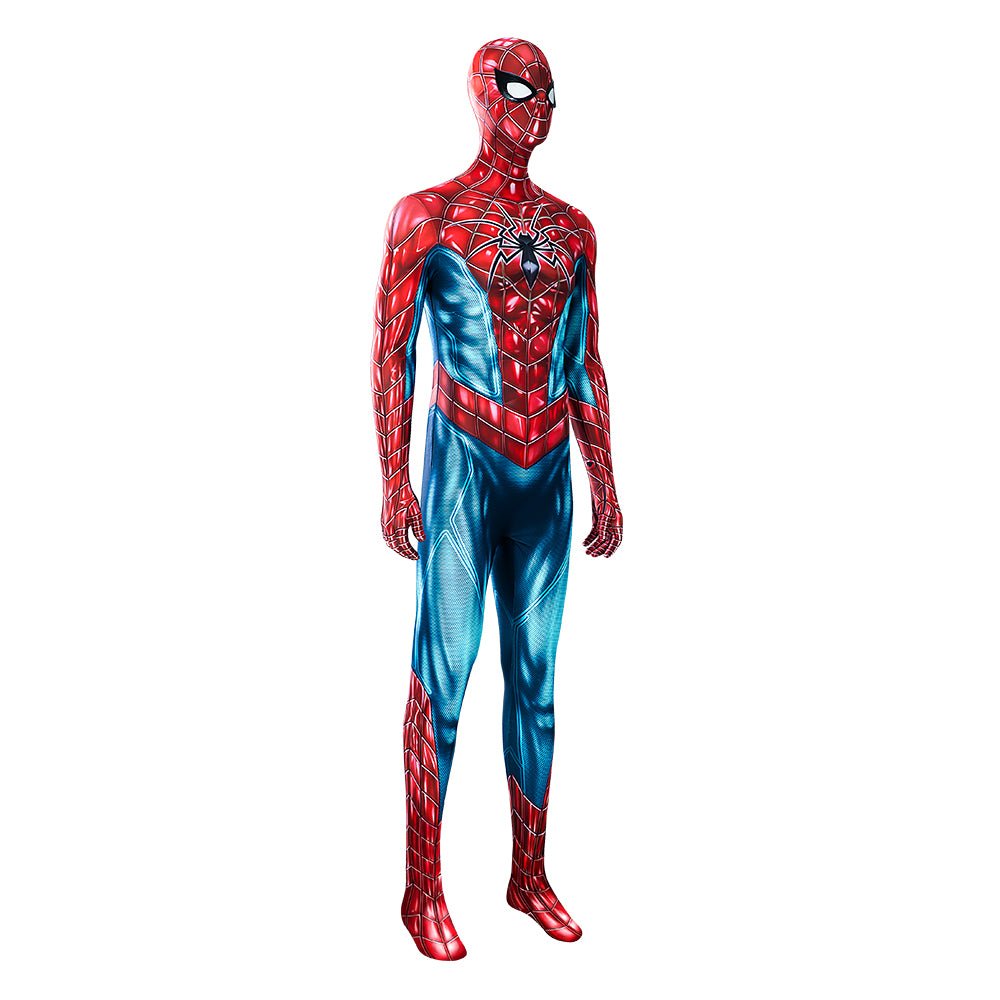 Costume Cosplay Marvel Spider-Man 2 Peter Parker - Combinaison de Combat Bleu et Rouge pour Halloween