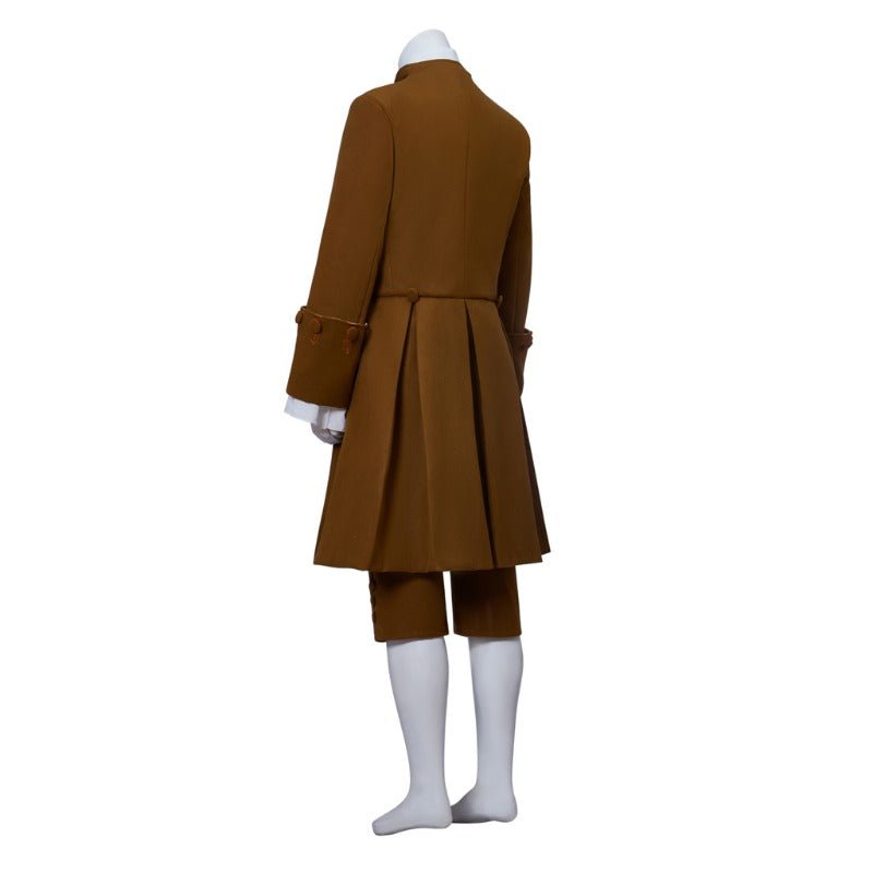 Nouveau Manteau Brun du 18e Siècle - Costume Cosplay Style Militaire Colonial Édouardien